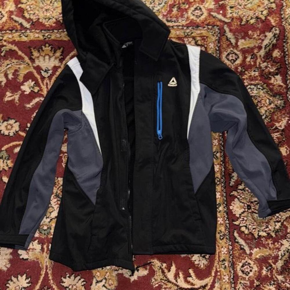 Reebok black jacket with gray